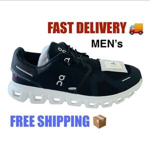 On Running cloud 6 Men's Black and White Sneakers brand new with original box